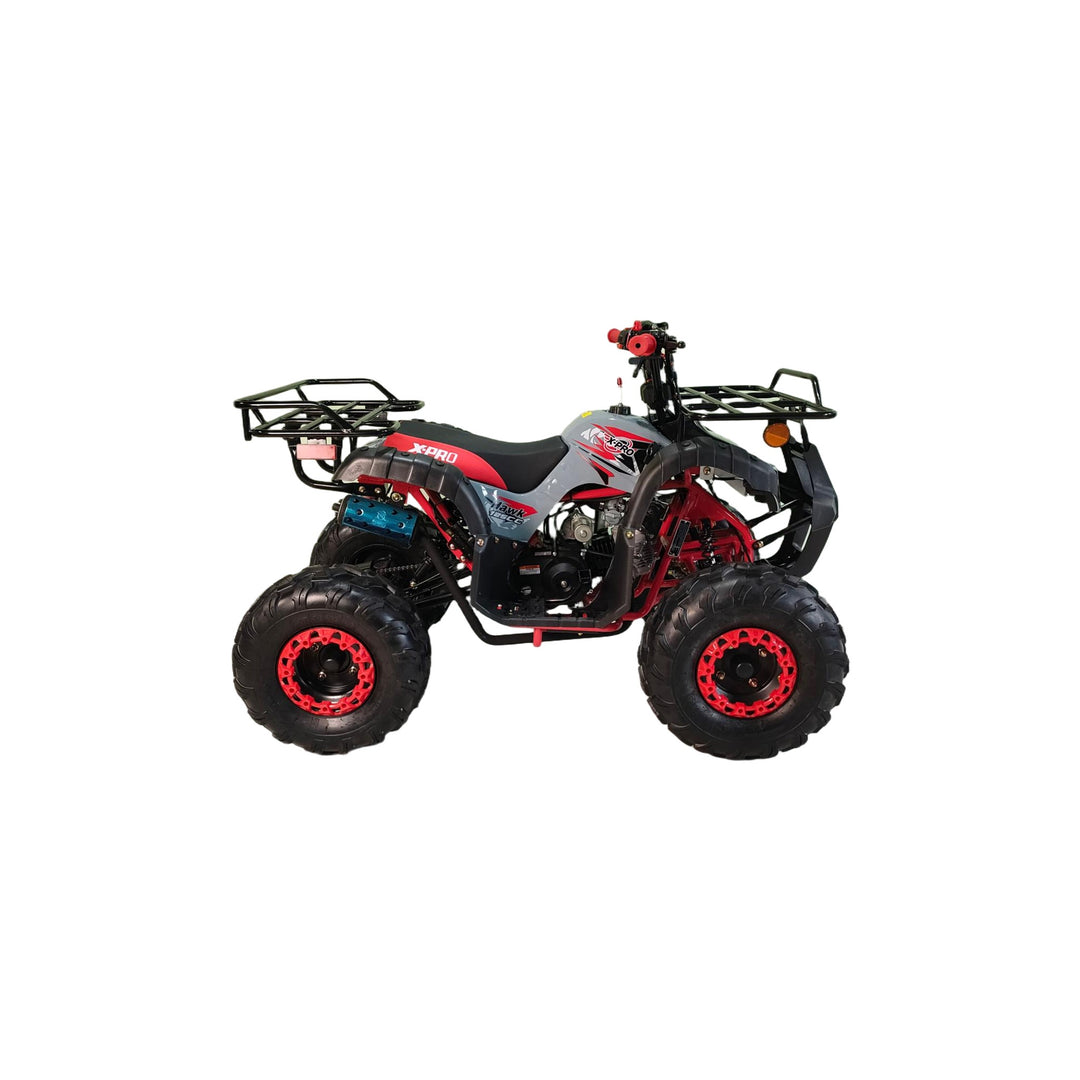 Free shipping! X-PRO Hawk 125cc ATV with Automatic Transmission w/Reverse,  LED Headlights, Remote Control! Big 19in/18inTires!