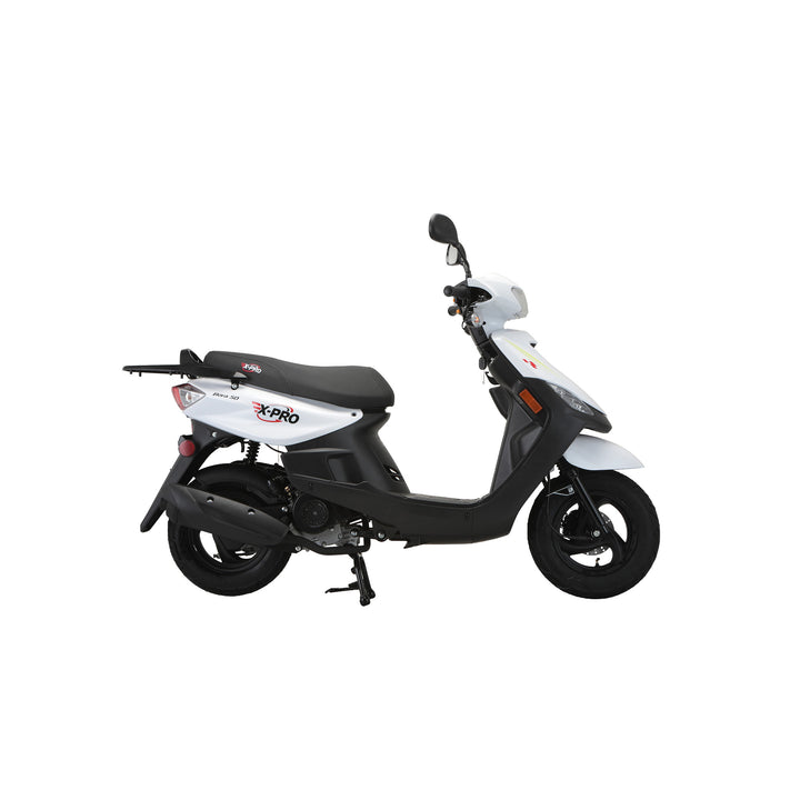 Free Shipping! X-PRO Bora 50cc Moped Scooter with 10" Aluminum Wheels, Electric/Kick Start!