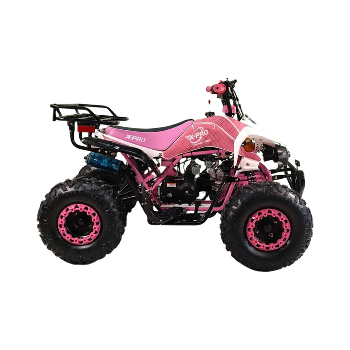 Free shipping! X-PRO Thunder 125cc ATV with Automatic Transmission w/Reverse, LED Headlights, Big 19in/18in Tires!
