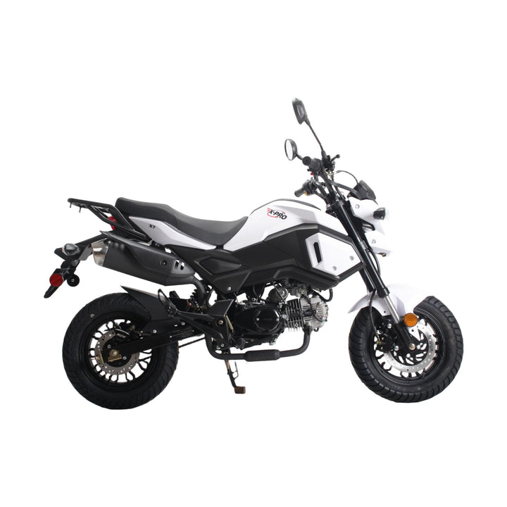 Free shipping! X-PRO 125cc Vader Motorcycle with Manual Transmission, Electric Start! Dual Headlights! Big 12in Wheels!