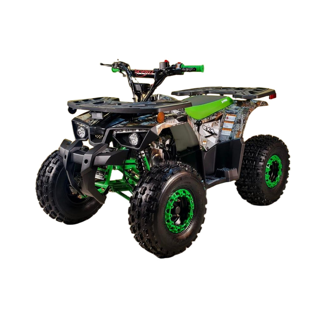 Free Shipping! X-PRO Orca 125cc ATV with Automatic Transmission w/Reverse, LED Headlights, Electric Start, Big 19"/18" Tires!