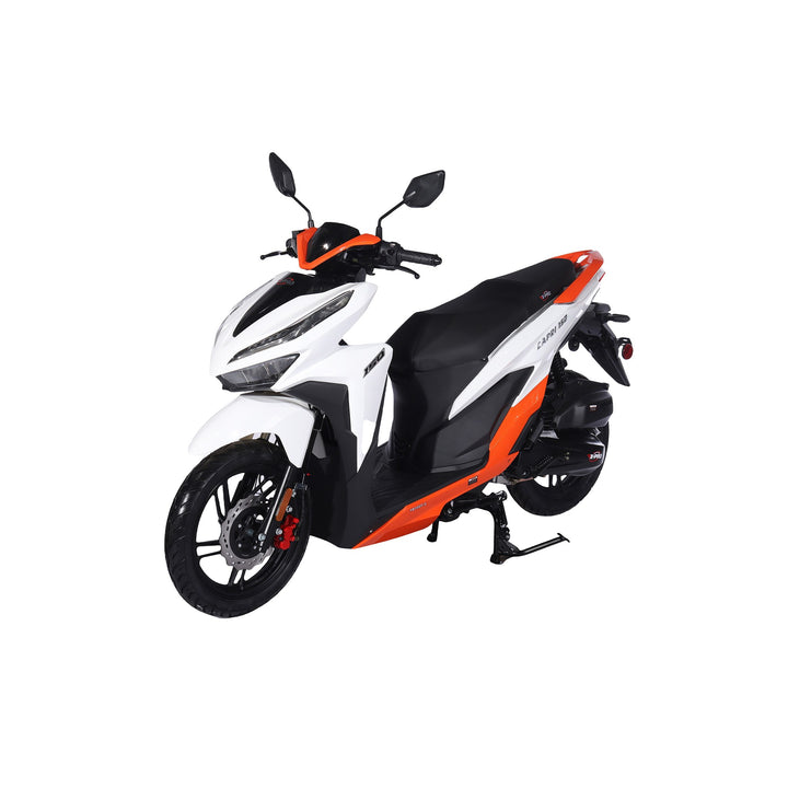 Free Shipping! X-PRO Capri 150cc Moped Scooter with 14in Aluminum Wheels, Electric/Kick Start! Large LED Lights!