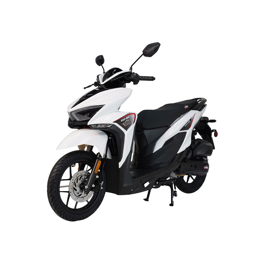 Free Shipping! X-PRO Tinian 200 EFI Electronic Fuel Injection Scooter with CVT Transmission, 14" Alloy Wheels, LED Headlights!