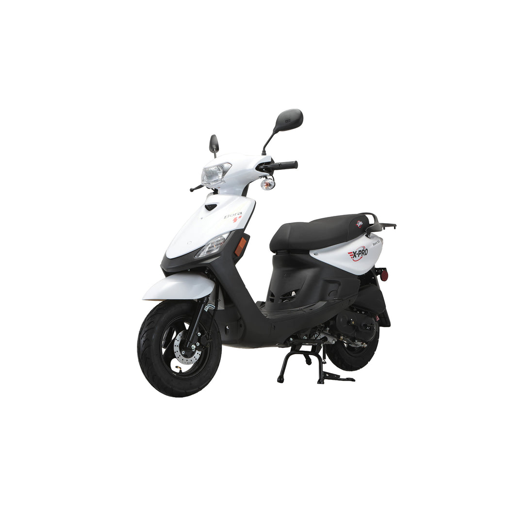 Free Shipping! X-PRO Bora 50cc Moped Scooter with 10" Aluminum Wheels, Electric/Kick Start!