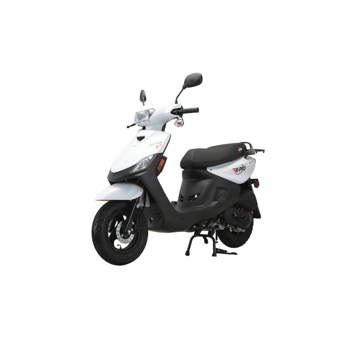 Free Shipping! X-PRO Bora 50cc Moped Scooter with 10" Aluminum Wheels, Electric/Kick Start!
