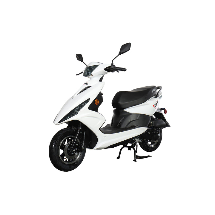 Free Shipping! X-PRO Bali 50cc Moped Scooter with 10" Wheels! Electric/Kick Start! Large LED Headlights!