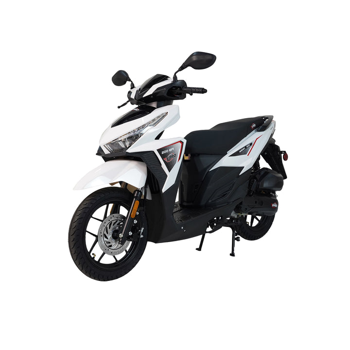 Free Shipping! X-PRO Saipan 200 EFI Electronic Fuel Injection Scooter with CVT Transmission, 14" Alloy Wheels, LED Headlights!