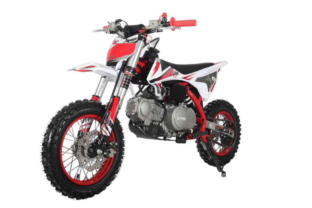 Calle　HURRICANE ロードバイク ホワイト/レッド Free Shipping! X-PRO X15 110cc Dirt Bike with Semi-Automatic