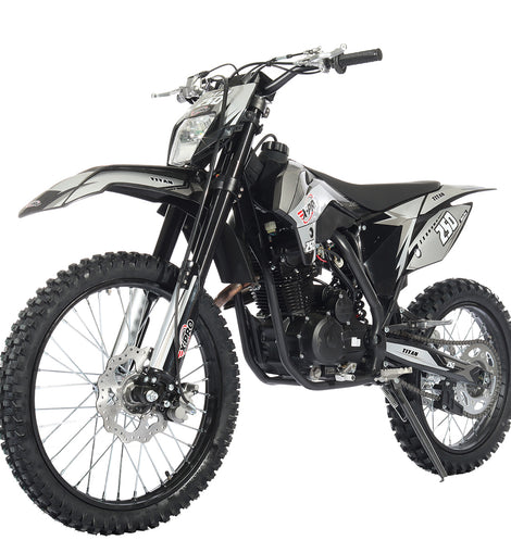 Free Shipping! X-PRO Titan 250cc Dirt Bike with LED Headlight, 5-Speed Manual Transmission, Electric/Kick Start! Big 21in/18in Wheels! Zongshen Brand Engine!