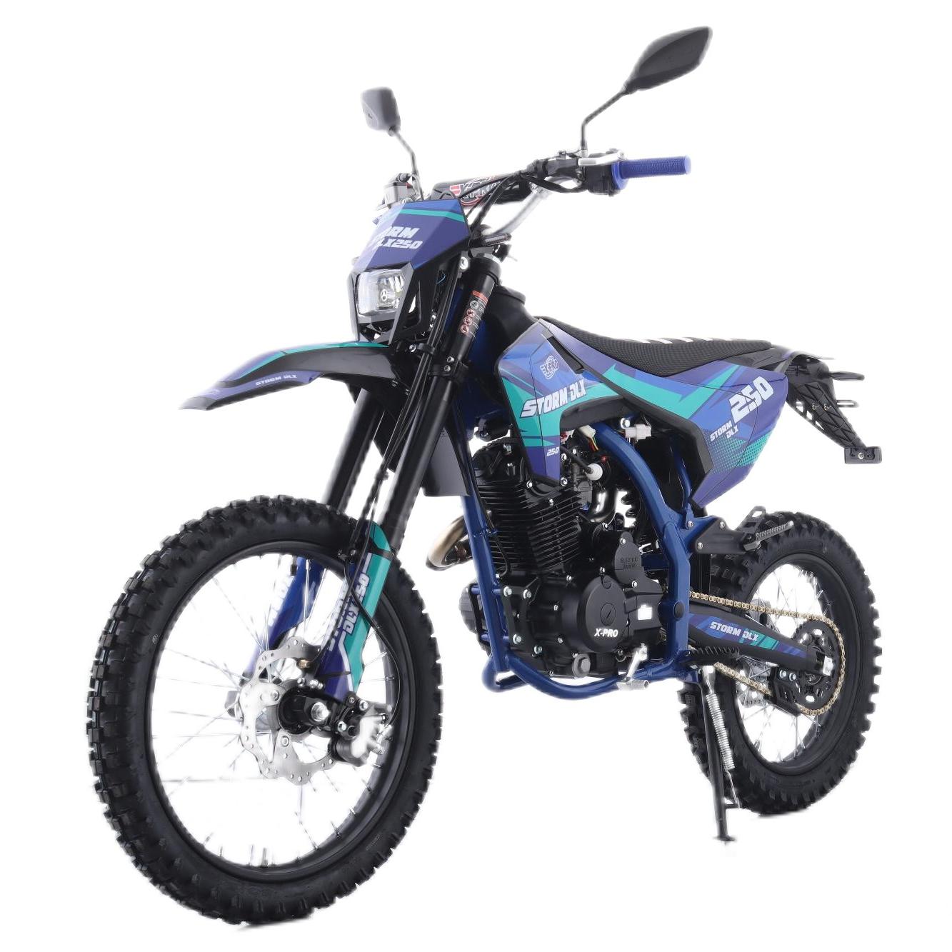 Free Shipping! X-PRO Storm DLX 250 Dirt Bike with All LED Lights