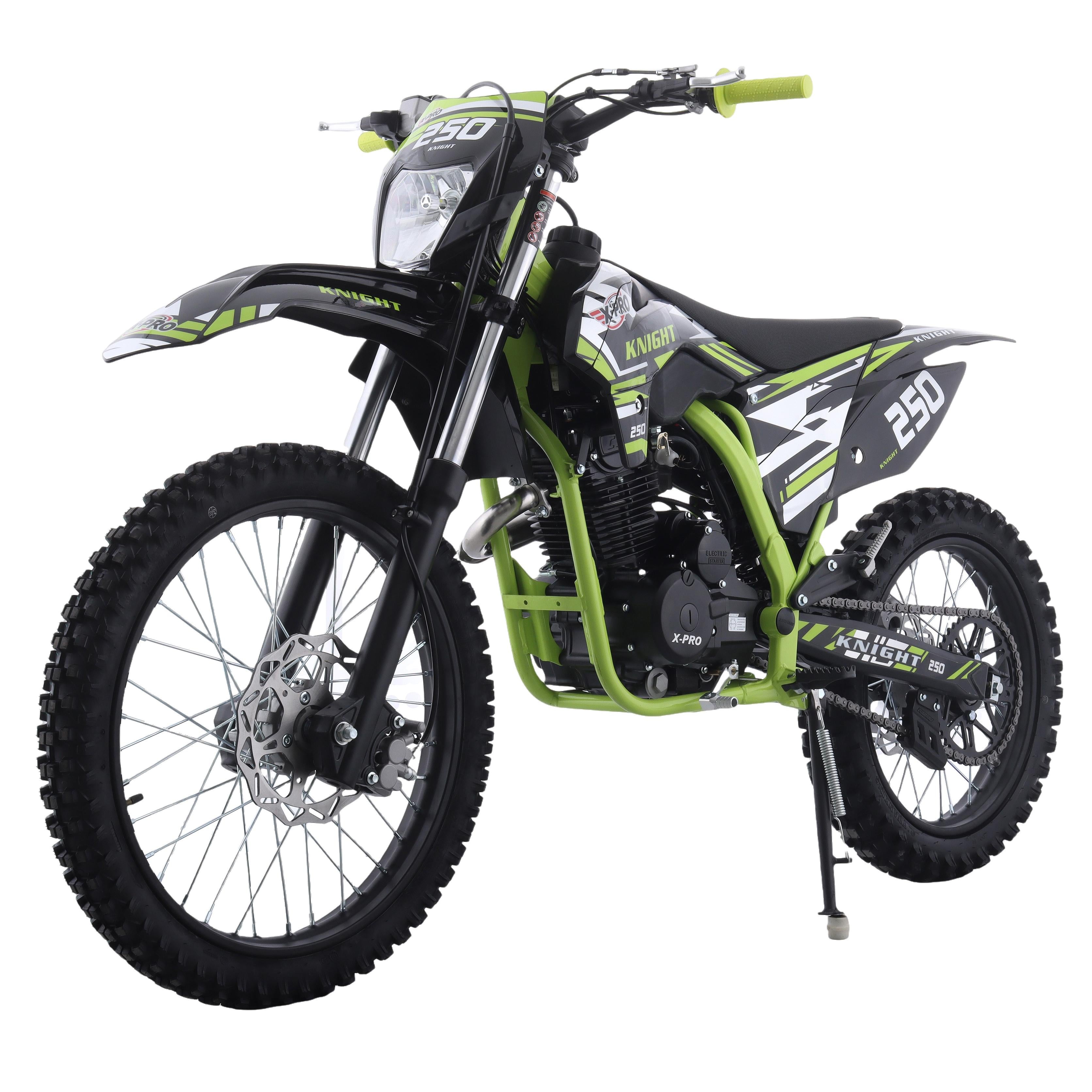 Free Shipping! X-PRO Knight DLX 250 Dirt Bike with All Lights and