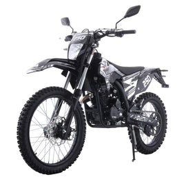 Free Shipping! X-PRO Knight DLX 250 Dirt Bike with All Lights and 5-Speed Manual Transmission, Electric/Kick Start! Big 21"/18" Wheels! Zongshen Brand Engine!