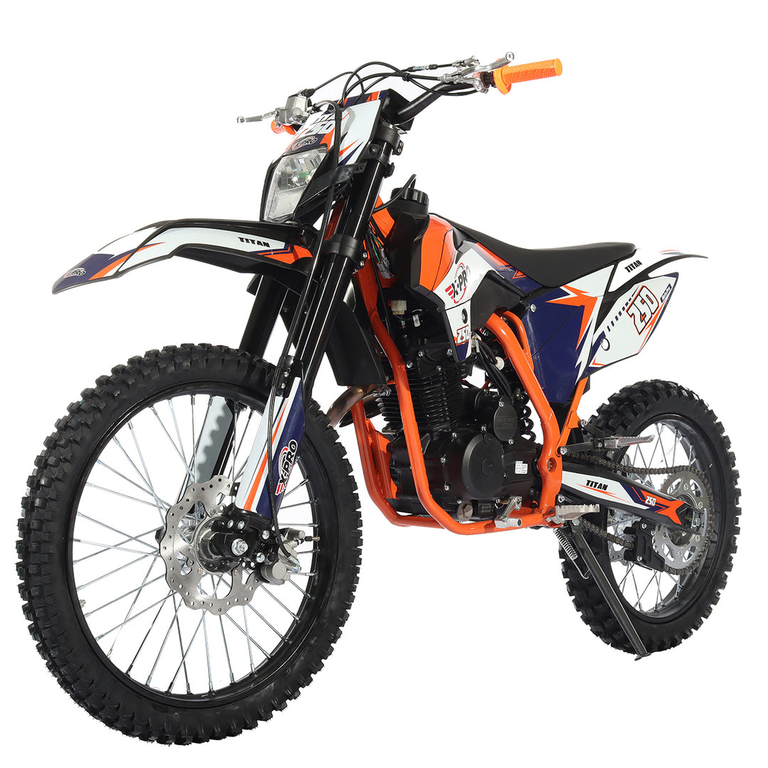 Free Shipping! X-PRO Titan 250cc Dirt Bike with LED Headlight, 5-Speed – XProUSA