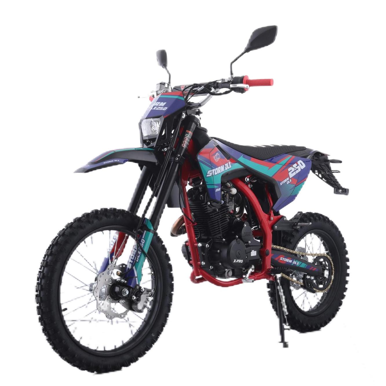 Free Shipping! X-PRO Storm DLX 250 Dirt Bike with All LED Lights