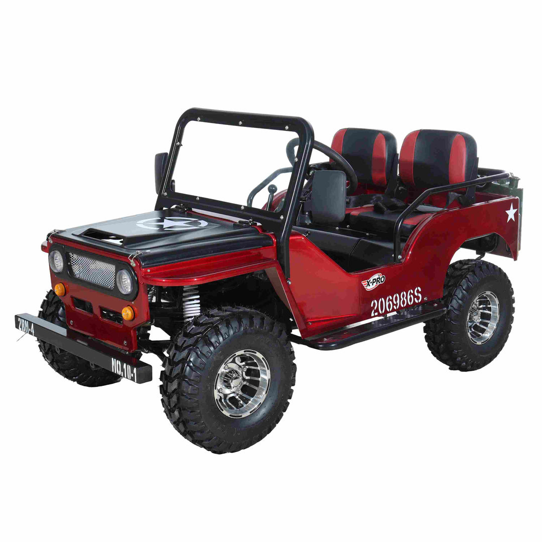 X-PRO Ranger 125 Mini Jeep Go Kart — 125cc Zongshen Engine, 3-Speed Semi-Auto with Reverse. Free shipping!