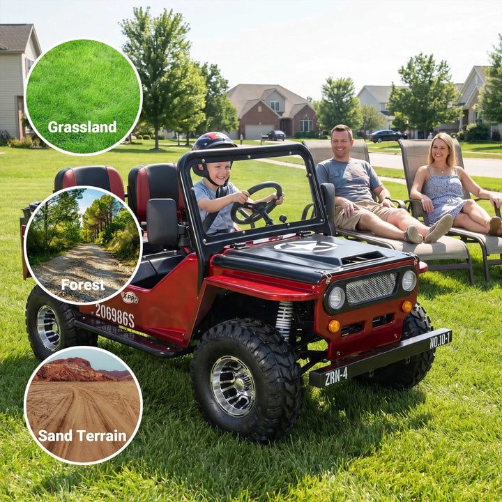 X-PRO Ranger 125 Mini Jeep Go Kart — 125cc Zongshen Engine, 3-Speed Semi-Auto with Reverse. Free shipping!