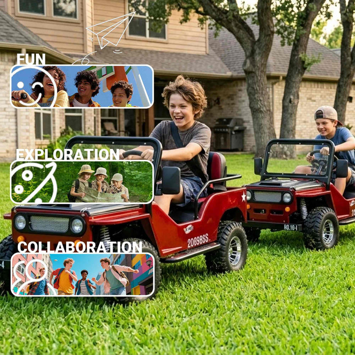 X-PRO Ranger 125 Mini Jeep Go Kart — 125cc Zongshen Engine, 3-Speed Semi-Auto with Reverse. Free shipping!