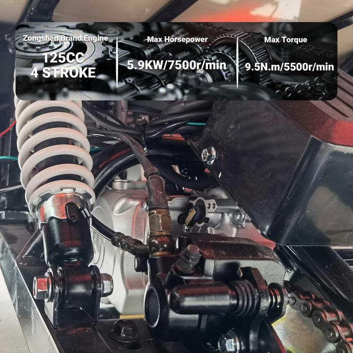 X-PRO Ranger 125 Mini Jeep Go Kart — 125cc Zongshen Engine, 3-Speed Semi-Auto with Reverse. Free shipping!