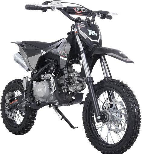 Free Shipping! X-PRO X26 125cc Dirt Bike with 4-Speed Manual Transmission, Kick Start, Big 14