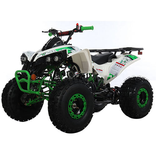 Free Shipping! X-PRO Storm 125cc ATV with Automatic Transmission w/Reverse, LED Headlights, Electric Start, Big 19in/18in Tires!