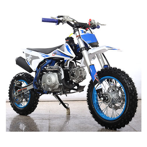 Free Shipping! X-PRO X15 110cc Dirt Bike with Semi-Automatic Transmission, Kick Start, Hydraulic Disc Brake! Chain Drive! 12in/10in Wheels!