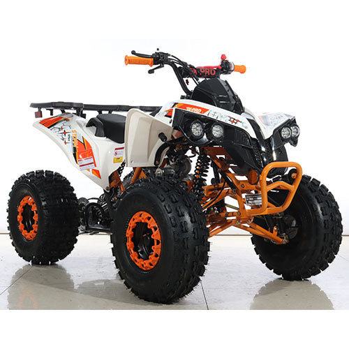 Free Shipping! X-PRO Storm 125cc ATV with Automatic Transmission w/Reverse, LED Headlights, Electric Start, Big 19in/18in Tires!