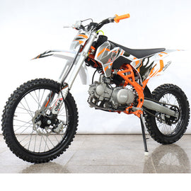 X-Pro 125cc Dirt Bike Pit Bike Adults Dirt Pit Bike 125 Dirt Bike Dirt  Pitbike,Big 17/14 Tires! Cradle Type Steel Tube Frame! (Black)