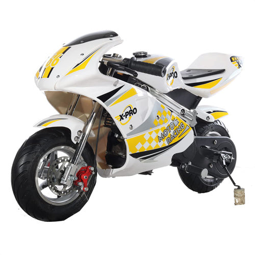 Free Shipping! X-PRO Blast 40cc Pocket Bike with Chain Transmission, Pull start! Disc Brake! 22 mile/h Max Speed!