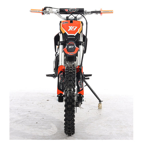 Free Shipping! X-PRO X9 125cc Dirt Bike with 4-Speed Manual Transmission, Kick Start, Big 17in/14in Tires! Zongshen Brand Engine!