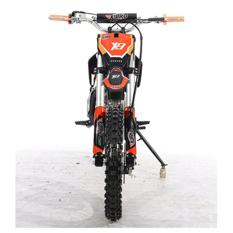 X-PRO X9 125cc Dirt Bike Pit Bike Adults Dirt Pit Bike 125 Dirt Bike Dirt  Pitbike,Big 17/14 Tires! (Factory Package, Orange)