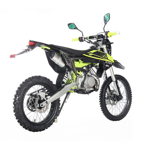 Free Shipping! X-PRO Hawk 125cc Dirt Bike with All Lights and 4-speed Manual Transmission! Electric/Kick Start, Big 19in/16in Tires! Zongshen Brand Engine!