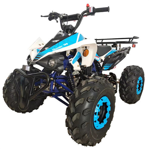 Free shipping! X-PRO Thunder 125cc ATV with Automatic Transmission w/Reverse, LED Headlights, Big 19in/18in Tires!