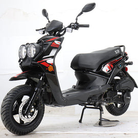Free Shipping! X-PRO Lanai 150cc Moped Scooter with 12" Aluminum Wheels, Electric/Kick Start, Dual Headlights and Tail Lights! Assembled In Crate!