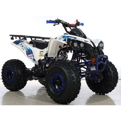 Free Shipping! X-PRO Storm 125cc ATV with Automatic Transmission w/Reverse, LED Headlights, Electric Start, Big 19in/18in Tires!