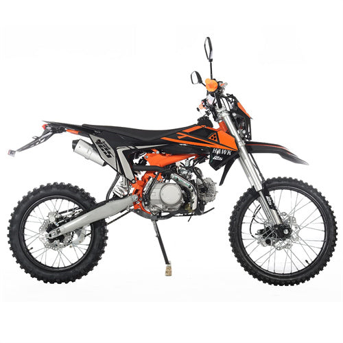 Free Shipping! X-PRO Hawk 125cc Dirt Bike with All Lights and 4-speed Manual Transmission! Electric/Kick Start, Big 19in/16in Tires! Zongshen Brand Engine!