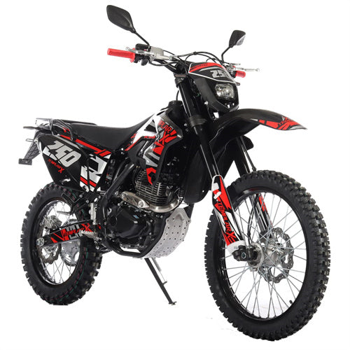 Free Shipping! TEMPLAR X 250cc Dirt Bike with All Lights and 6-Speed Manual Transmission,  Electric  Start! Big 21in/18in Wheels! Zongshen Brand Engine!