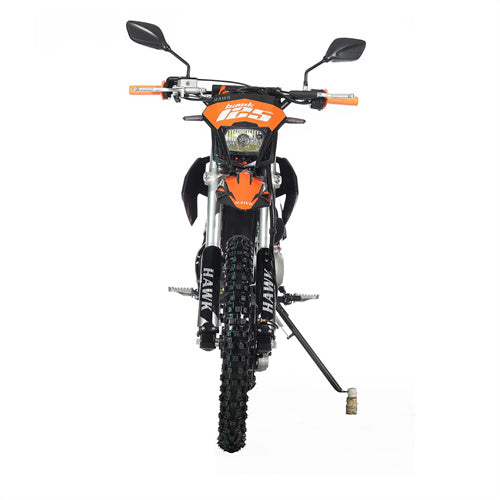 Free Shipping! X-PRO Hawk 125cc Dirt Bike with All Lights and 4-speed Manual Transmission! Electric/Kick Start, Big 19in/16in Tires! Zongshen Brand Engine!