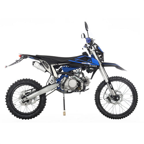 Free Shipping! X-PRO Hawk 125cc Dirt Bike with All Lights and 4-speed Manual Transmission! Electric/Kick Start, Big 19in/16in Tires! Zongshen Brand Engine!