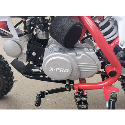 Free Shipping! X-PRO X15 110cc Dirt Bike with Semi-Automatic Transmission, Kick Start, Hydraulic Disc Brake! Chain Drive! 12in/10in Wheels!
