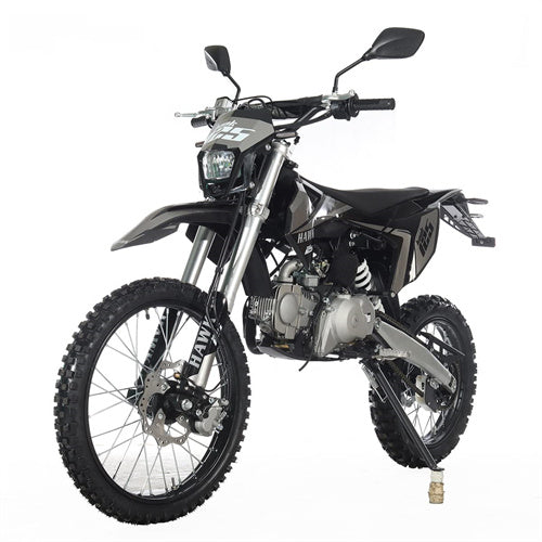 Free Shipping! X-PRO Hawk 125cc Dirt Bike with All Lights and 4-speed Manual Transmission! Electric/Kick Start, Big 19in/16in Tires! Zongshen Brand Engine!