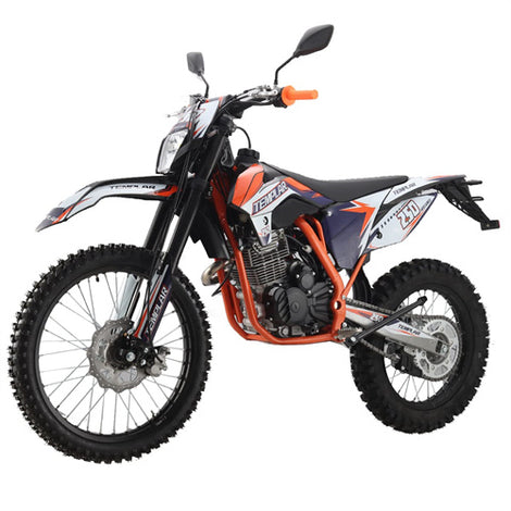 Free Shipping! X-PRO TEMPLAR 250cc Dirt Bike with All Lights and 5-Speed Manual Transmission,  Electric/Kick Start! Big 21