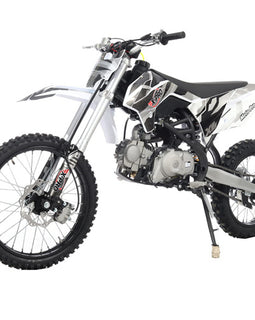 Free Shipping! X-PRO X6 125cc Dirt Bike with 4-Speed Manual Transmission, Electric/Kick Start, Big 19"/16" Tires! Perimeter Cradle Type Steel Frame!