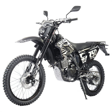 Free Shipping! TEMPLAR M 250cc Dirt Bike with All Lights and 5-Speed Manual Transmission,  Electric/Kick Start! Big 21"/18" Wheels! Zongshen Brand Engine!