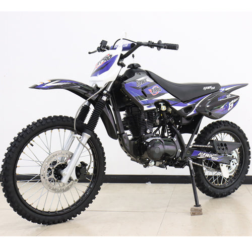 Free Shipping! X-PRO Hawk 150cc Dirt Bike with 5-Speed Manual Transmission and Kick Start! 19in/16in Wheels!