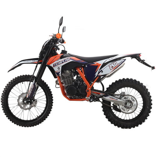 Free Shipping! X-PRO TEMPLAR 250cc Dirt Bike with All Lights and 5-Speed Manual Transmission,  Electric/Kick Start! Big 21in/18in Wheels! Zongshen Brand Engine!