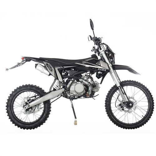 Free Shipping! X-PRO Hawk 125cc Dirt Bike with All Lights and 4-speed Manual Transmission! Electric/Kick Start, Big 19in/16in Tires! Zongshen Brand Engine!