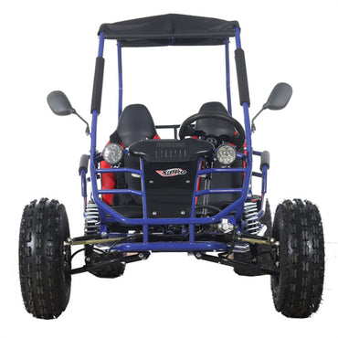 Free shipping! X-PRO Rover 125cc Go Kart with 3-Speed Semi-Automatic Transmission w/Reverse, LED Headlights, Big 19"/18" Wheels!