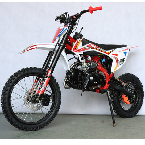 Free Shipping! X-PRO Hawk 125cc Dirt Bike with 4-speed Semi-Automatic Transmission! Kick Start, Big 17
