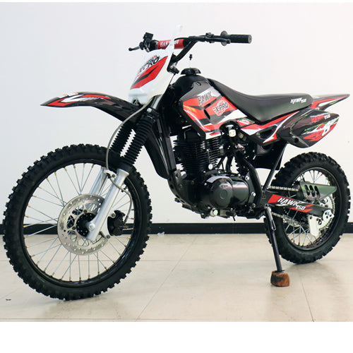 Free Shipping! X-PRO Hawk 150cc Dirt Bike with 5-Speed Manual Transmission and Kick Start! 19in/16in Wheels!