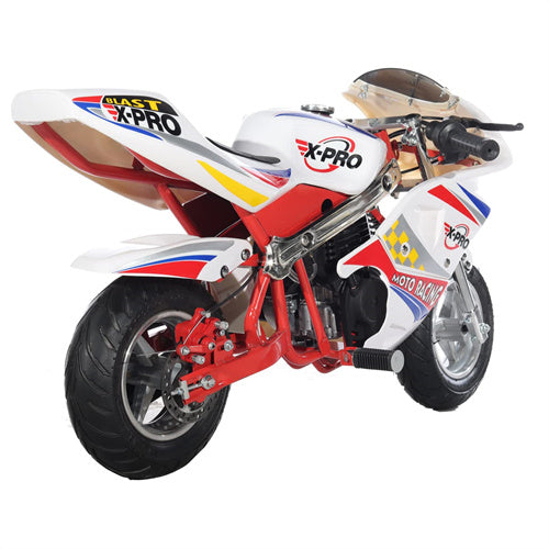 Free Shipping! X-PRO Blast 40cc Pocket Bike with Chain Transmission, Pull start! Disc Brake! 22 mile/h Max Speed!